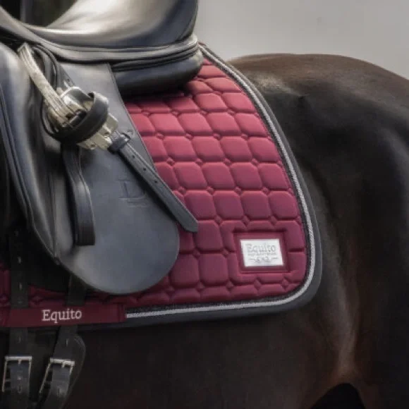 Equito Black Cherry Horse Sized AP Jump Saddle Pad - Picture 3 of 8